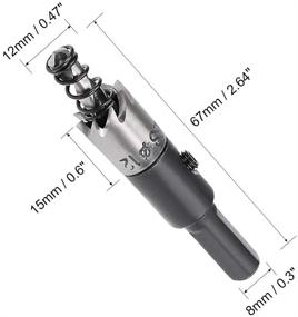 img 3 attached to Uxcell Drill Cutter Metal Alloy Cutting Tools in Hole Saws & Accessories