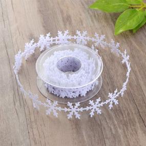 img 2 attached to 🎀 Premium Die Cut Snowflake Trim Ribbon: Perfect for Scrapbooking, Crafts, Weddings, Birthdays, Baby Showers, and More!