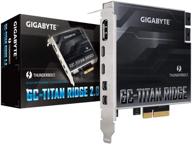 gigabyte gc-titan ridge 2.0 thunderbolt 3 pcie карта компонента логотип