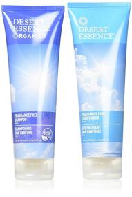 img 2 attached to 🌿 Desert Essence Fragrance Free Shampoo & Conditioner Bundle - 8 Fl Ounce - Pure Hydration and Nourishment with Vitamin B5, Green Tea, Aloe Vera - Unscented Formula for Softer, Shinier & More Manageable Hair