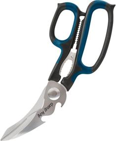 img 4 attached to 🔪 AnySharp 5-in-1 Multi-Purpose Scissors - Versatile Kitchen and Garden Cutting Tool - Black