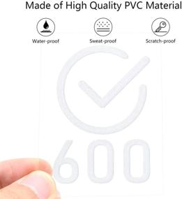 img 1 attached to 🚴 Self-Adhesive Milestone Stickers for Peloton Bike and Bike+ - Vinyl Decal. Enhance your experience with these White Stickers".