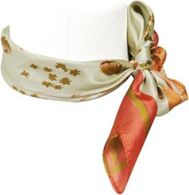 img 2 attached to Wrapables Neckerchief Square Sailor Stripes Women's Accessories in Scarves & Wraps