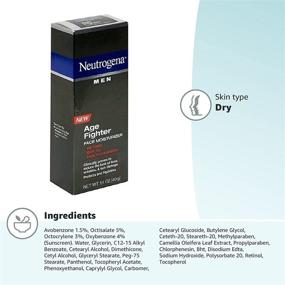 img 1 attached to 🧴 Neutrogena Age Fighter Anti-Wrinkle Face Moisturizer for Men, Daily Oil-Free Face Lotion with Retinol, Multi-Vitamins, and SPF 15 Sunscreen, 1.4 oz (Pack of 2)