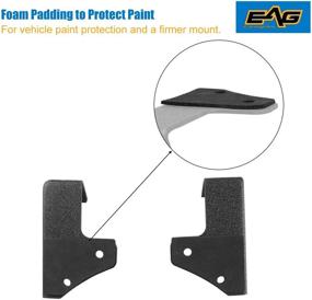 img 1 attached to 🔦 EAG Dual Work Light Bar A-pillar Mounting Brackets for 2007-2018 Wrangler JK 2DR 4DR - Pack of 2