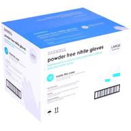 🧤 daxwell nitrile gloves, large blue - powder free, case of 1,000 (10 boxes of 100) logo