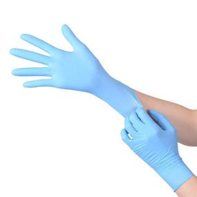 img 3 attached to 🧤 Daxwell Nitrile Gloves, Large Blue - Powder Free, Case of 1,000 (10 Boxes of 100)