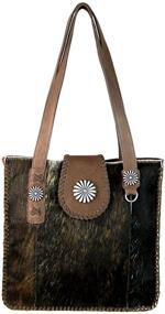 img 3 attached to Women's Western Style Cowhide Leather Hobo Tote Purse with Concho Accents by Montana West - Perfect Daily Handbag