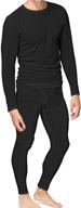 👕 men's cotton thermal underwear set - place & street long johns shirt pants логотип