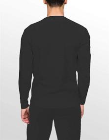 img 1 attached to 👕 Men's Cotton Thermal Underwear Set - Place & Street Long Johns Shirt Pants