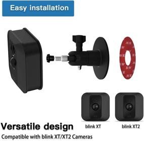 img 3 attached to 📷 VHB Stick On Adhesive Mount Bracket Kit for Blink Mini, XT2/3, and All-New Blink - Effortless Ceiling Installation for Blink Cameras (2-Pack)