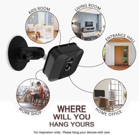 img 1 attached to 📷 VHB Stick On Adhesive Mount Bracket Kit for Blink Mini, XT2/3, and All-New Blink - Effortless Ceiling Installation for Blink Cameras (2-Pack)