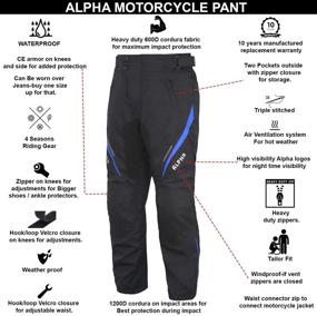 img 3 attached to Motorcycle Motocross Overpants Adventure Waterproof