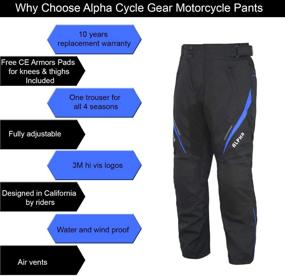 img 2 attached to Motorcycle Motocross Overpants Adventure Waterproof