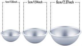 img 1 attached to Caydo Набор для изготовления металлических купальных бомб - Включает 12 штук, 3 размера (4см/5см/6см) для создания собственных шипящих бомб