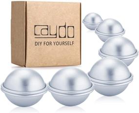 img 4 attached to Caydo DIY Metal Bath Bomb Mold Set - Includes 12 Pieces, 3 Sizes (4cm/5cm/6cm) for Crafting Your Own Fizzles