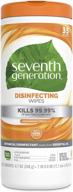 seventh generation lemongrass citrus disinfecting 🍋 multi-surface wipes - 35 count (packaging may vary) logo