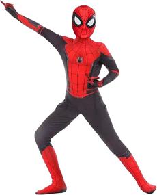 img 2 attached to 🦸 Kids Halloween Superhero Costume, Size 43-46 Inches