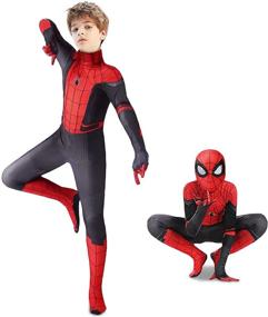 img 4 attached to 🦸 Kids Halloween Superhero Costume, Size 43-46 Inches