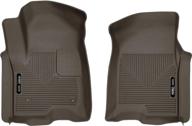 🔒 husky liners 54100 x-act contour front floor mats for 2019-2020 chevrolet silverado/gmc sierra crew/double cab: ultimate protection logo