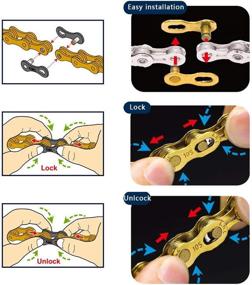 img 1 attached to 🚲 Bibike 4-Pair KMC Missing Link: Ultimate Reusable Bicycle Chain Solution for 6-12 Speeds