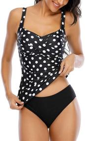 img 4 attached to Zeyubird Tankini Control Swimsuit Bathing Women's Clothing in Swimsuits & Cover Ups