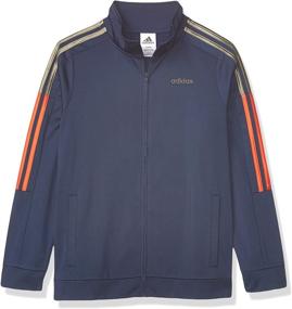 img 3 attached to 👕 adidas Boys' Tricot Active Track Warm-up Jacket: A Perfect Blend of Style and Functionality