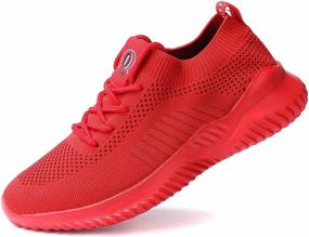 img 4 attached to Runnings Sneakers Lightweight Breathable Business