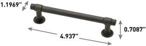 img 1 attached to 🔧 Franklin Brass P29617K-SI-B 4-Inch Straight Bar Pull, Soft Iron, Pack of 10