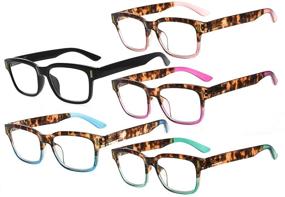 img 4 attached to Eyekepper Stylish Reading Glasses 5 Pack