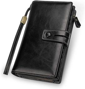 img 4 attached to 👜 FT Women's Handbags & Wallets: Checkbook Organizer Wristlet for Seamless Organization