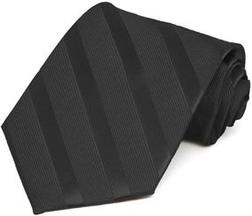img 2 attached to TieMart Mens Rainbow Striped Tie Men's Accessories for Ties, Cummerbunds & Pocket Squares