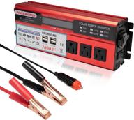 openroad 1000w power inverter: high-performance truck/rv inverter with 3 ac outlets, 4 usb ports, 12v car cigarette lighter, and display (red 1000w) logo
