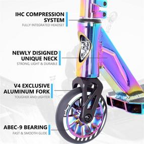 img 2 attached to 🛴 VOKUL Pro Trick Scooter: Ultimate Performance Freestyle Stunt Scooter for Boys Teens Adults and Kids - Beginner to Intermediate Level