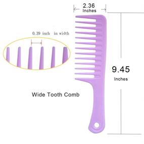 img 2 attached to Wide Tooth Curly Detangling Large Hair Care