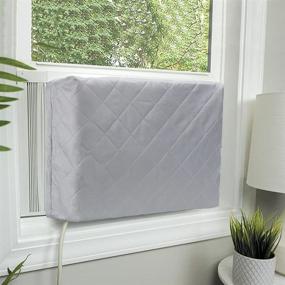 img 4 attached to 🌬️ HOXHA Double Insulation Anti-Rust Adjustable Window AC Cover - Keep Your Indoor Air Conditioner Protected and Efficient