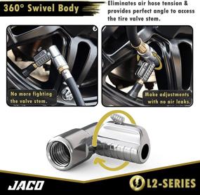 img 2 attached to 🚀 JACO Lightning L2-Series Tire Air Chuck - 1/4" Female NPT, Open Flow (2 шт.) - улучшено для SEO