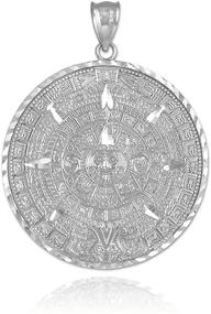 img 4 attached to Aztec Mayan Calendar Pendant Diameter Women's Jewelry