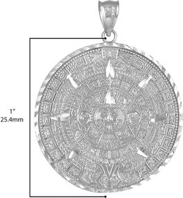 img 1 attached to Aztec Mayan Calendar Pendant Diameter Women's Jewelry