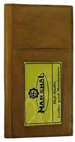 img 1 attached to 🔖 Premium Genuine Leather Bifold Checkbook Cover: Stylish Men's Accessory for Cards, Cash & Organization