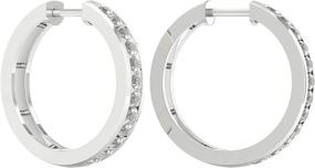 img 1 attached to Diamond Earrings Sterling Silver DZON