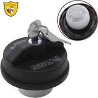 🔒 foxseon locking gas cap: secure and compatible with chry-sler dodge jeep ram vehicles - challenger, grand caravan, ram 1500, cherokee, wrangler & more - replace 05278655ab, 5278655ab logo