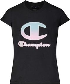 img 3 attached to Одежда для девочек Champion Heritage Sleeve Script Heather - стильная и комфортная одежда для девочек.