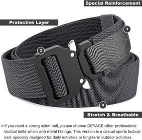 img 2 attached to DEYACE Tactical Belt Women: Versatile Quick-Release Nylon Hiking Belt for All Pants Loops (1.5 Inches)