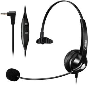img 4 attached to 🎧 Callez Noise Cancelling Phone Headset, Office Telephone Headsets for Cordless DECT Phones - 2.5mm Headphones Jack Compatible with Panasonic KX-TGEA20, AT&T ML17929, Vtech, RCA, Uniden