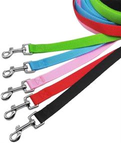 img 3 attached to 🐶 SEPXUFORE 2-Pack Nylon Dog Leash: 6FT, 10FT, 15FT, 20FT, 30FT - Versatile Recall Training & Agility Lead for Dog Walking, Camping, Exploring, Playing & Backyard Adventures