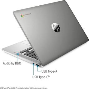 img 1 attached to 🌲 HP Chromebook 14-inch HD Touchscreen Laptop, Intel Celeron N4000, 4 GB RAM, 32 GB eMMC, Chrome - Forest Teal