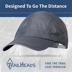 img 1 attached to 🏃 TrailHeads Race Day Performance Running Hat: Lightweight Sport Cap for Men - Quick Dry Technology