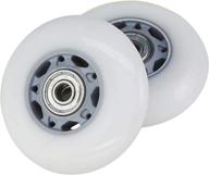 🛹 enhance your ripstik experience with silver-gray/white 76mm replacement wheel set logo