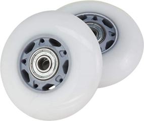 img 1 attached to 🛹 Enhance Your RipStik Experience with Silver-Gray/White 76mm Replacement Wheel Set